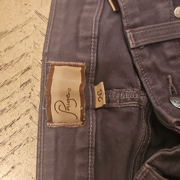Paige denim gray jeans size 26🤍🖤 - Picture 2 of 8